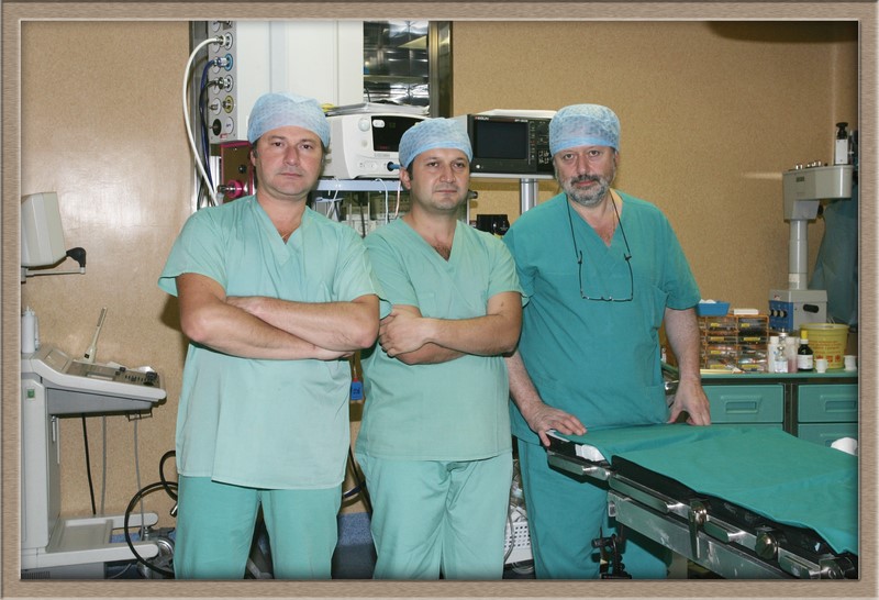 Chirurgia Generale (da sin.): Sergio Castorina, Riccardo Castorina e Aziz Karaa
