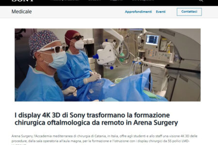 La Sony presenta l’Accademia Mediterranea di Chirurgia – Arena Surgery